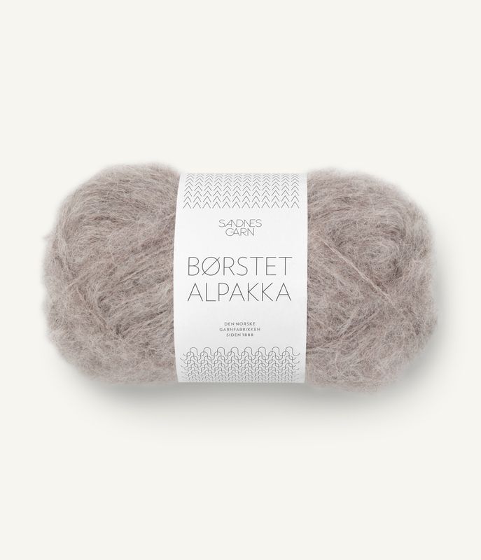 Børstet Alpakka 2650 Beige Melange
